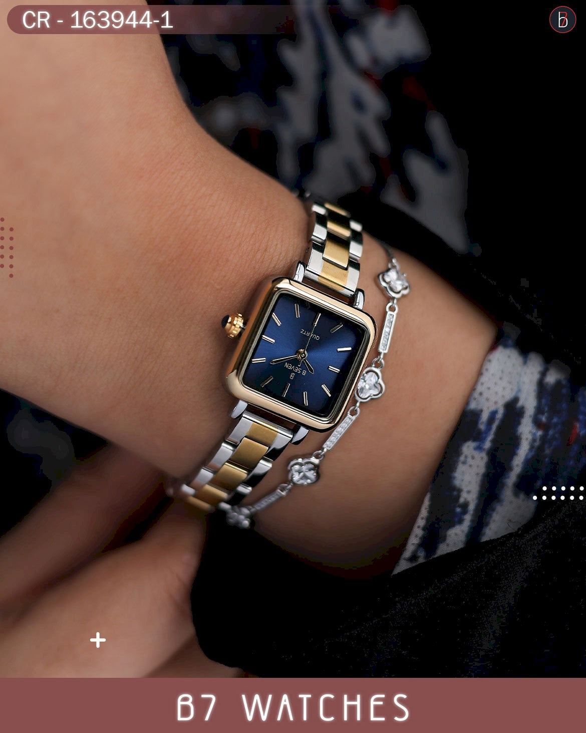 النسائية الأنيقة ألوان متعددة – الاصدار الثالث ولعشرين B7 ساعة