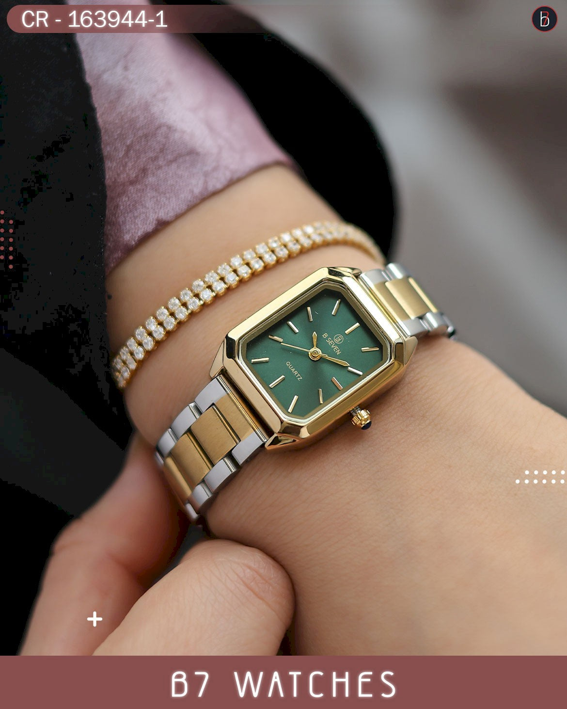 النسائية الأنيقة ألوان متعددة – الاصدار الواحد و العشرين B7 ساعة