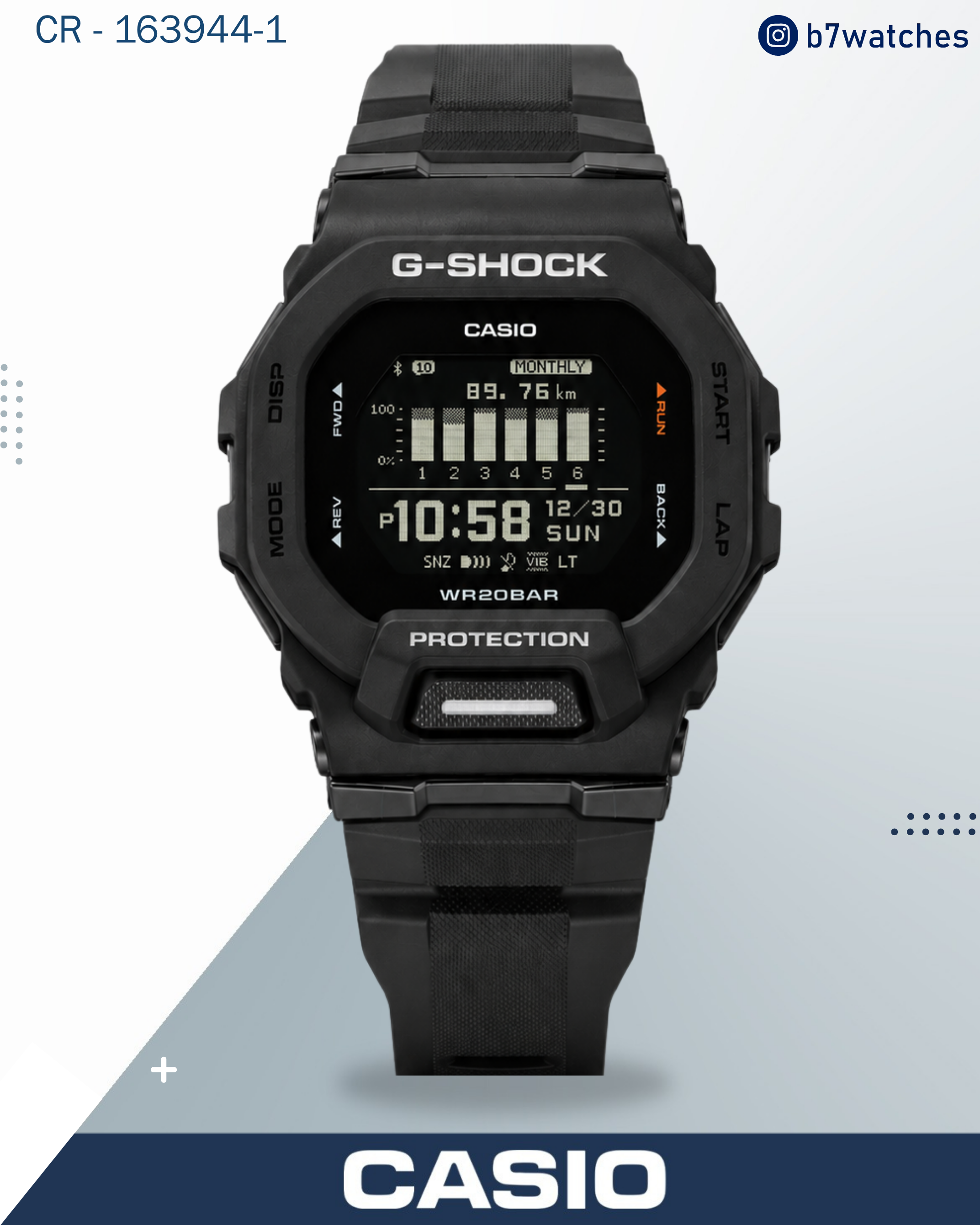 ساعة GSHOCK SMART / بلوتوث مع امكانية الاتصال بالتلفون والإشعارات