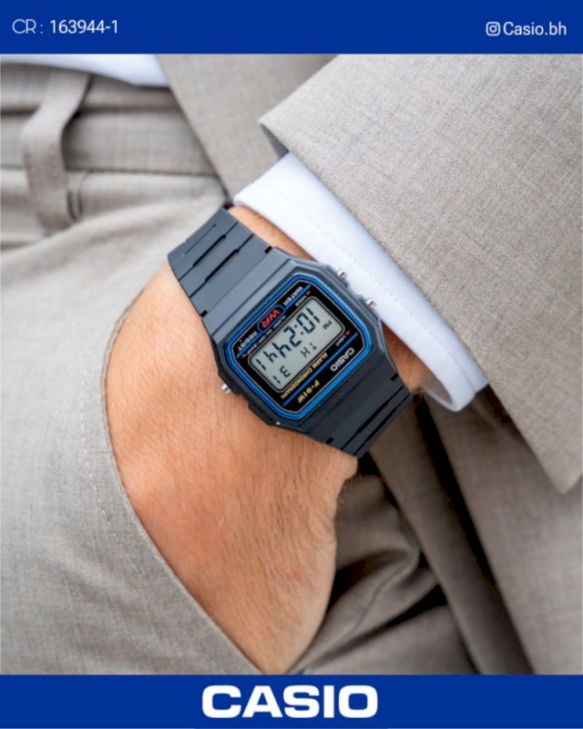 ساعة كاسيو ڤنتج رجاليه ازرق ديجتال