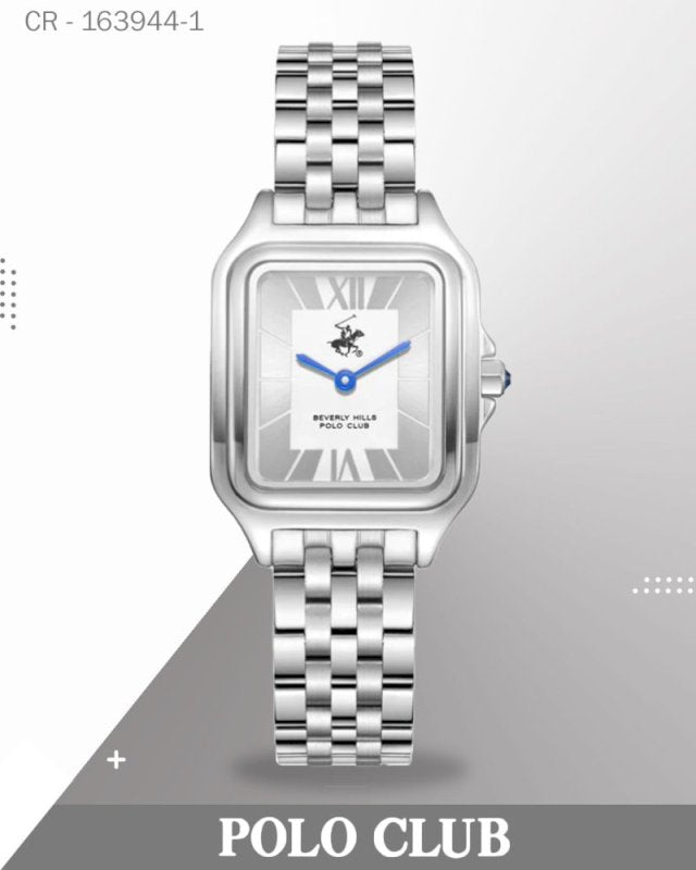 BP3850C.330 ,ساعة بولو كلوب النسائية التناظرية، مينا فضي مع سوار من الفولاذ المقاوم للصدأ