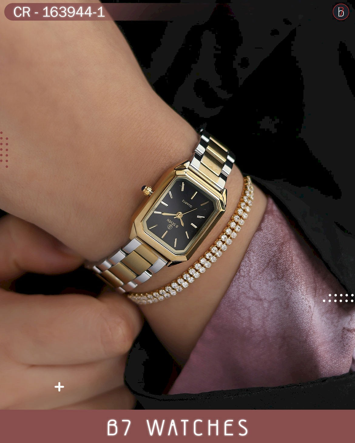 النسائية الأنيقة ألوان متعددة – الاصدار الواحد و العشرين B7 ساعة