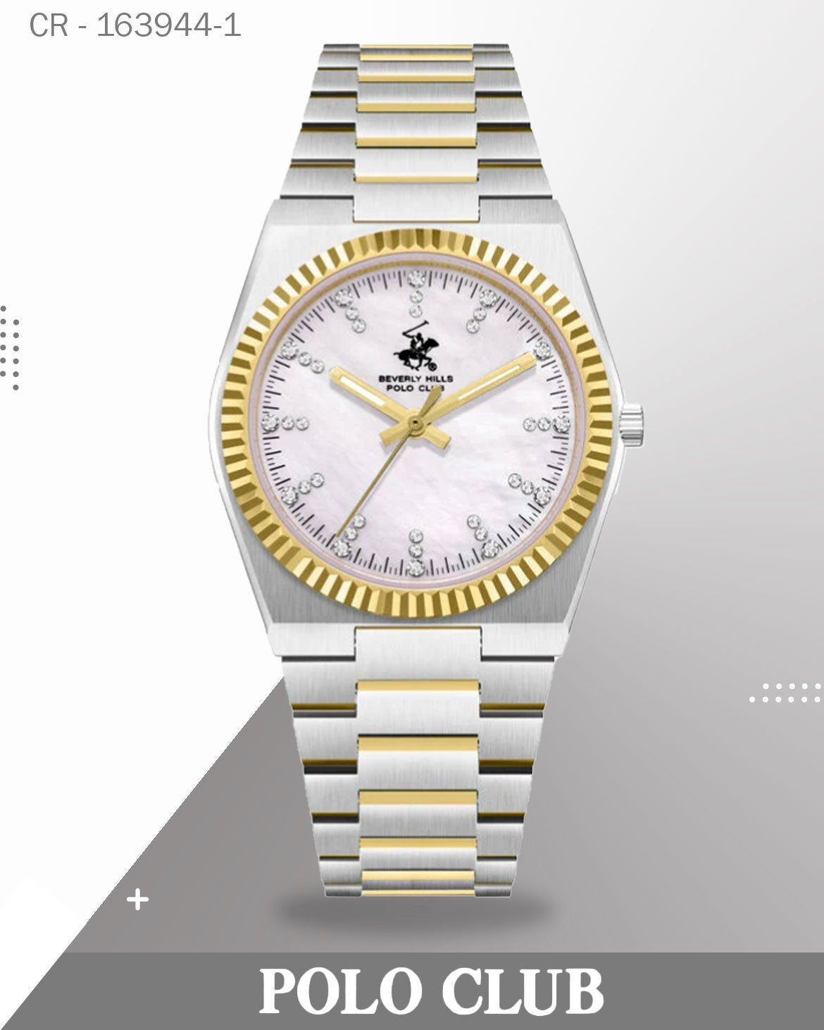 ساعة بولو كلوب النسائية ذات المينا المصنوع من عرق اللؤلؤ BP3862X.220