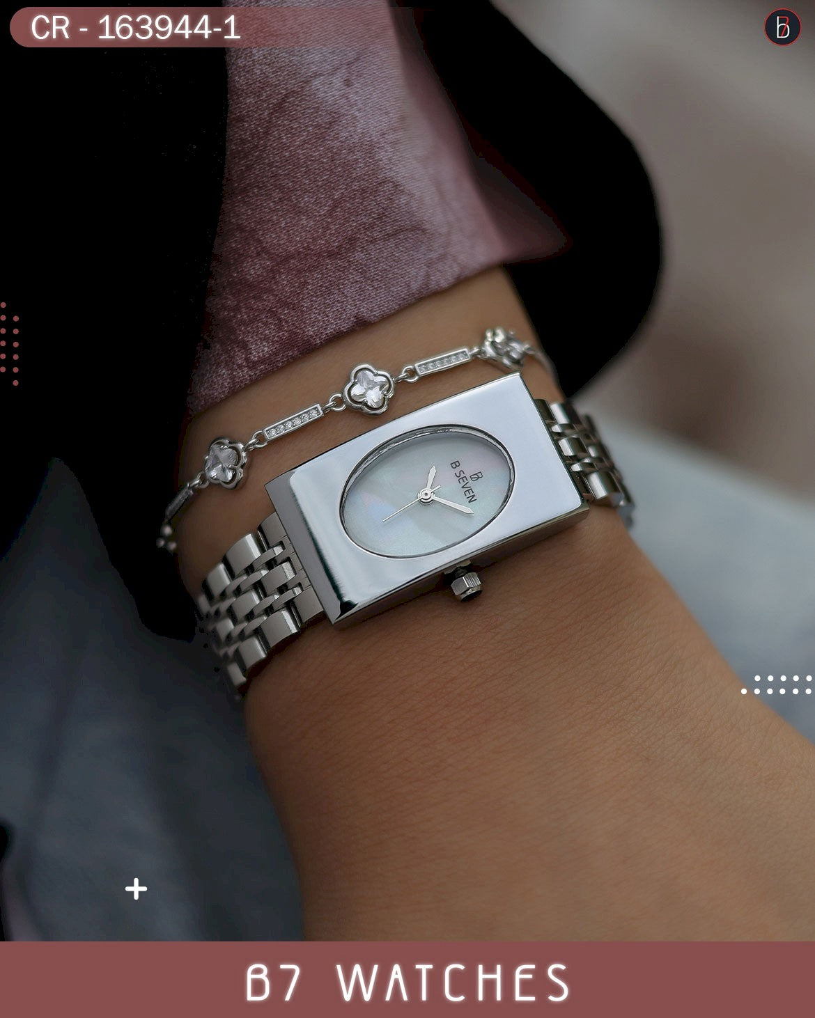 النسائية الأنيقة ألوان متعددة – الاصدار الثامن B7 ساعة