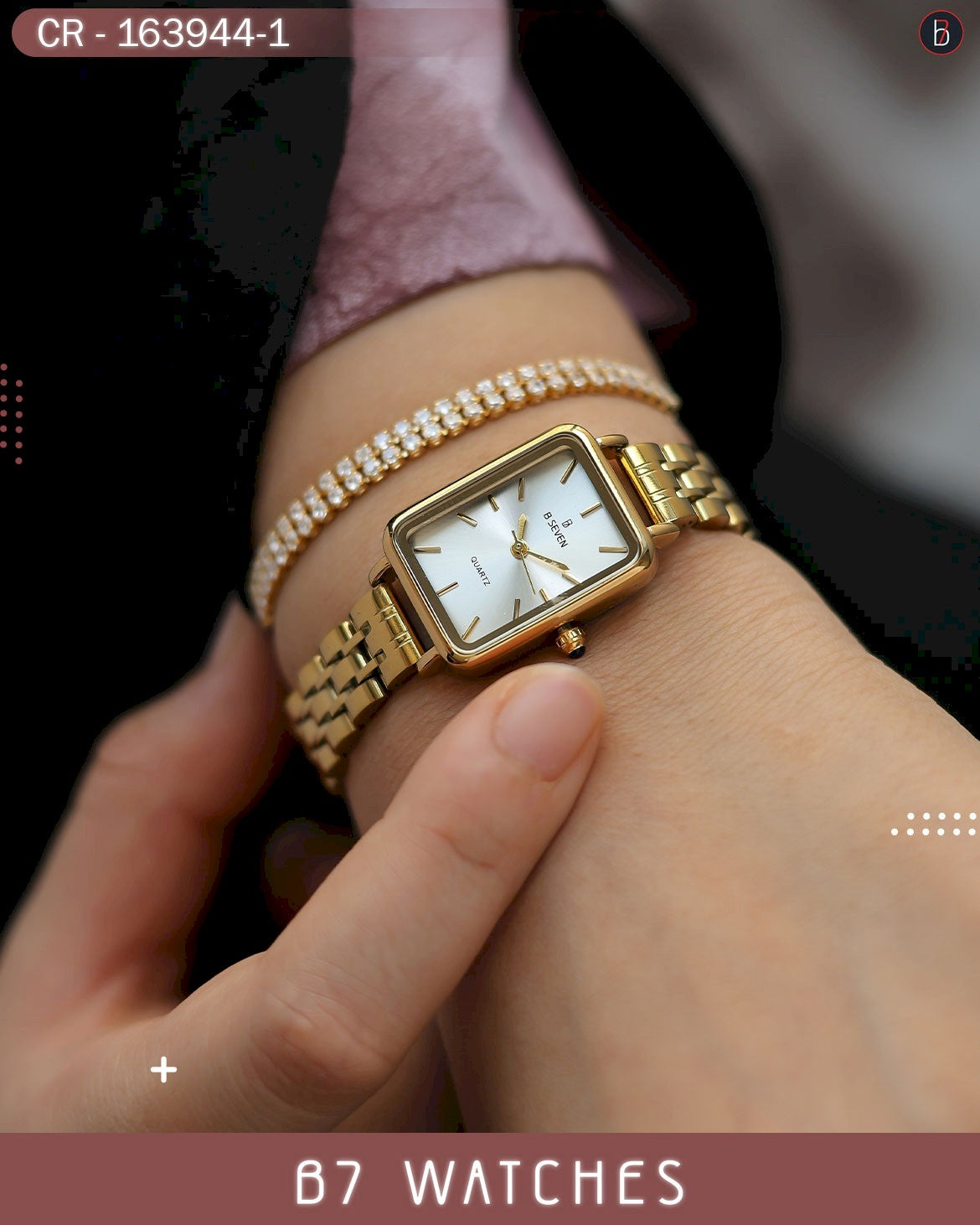 النسائية الأنيقة ألوان متعددة – الاصدار الثانية عشرة B7 ساعة