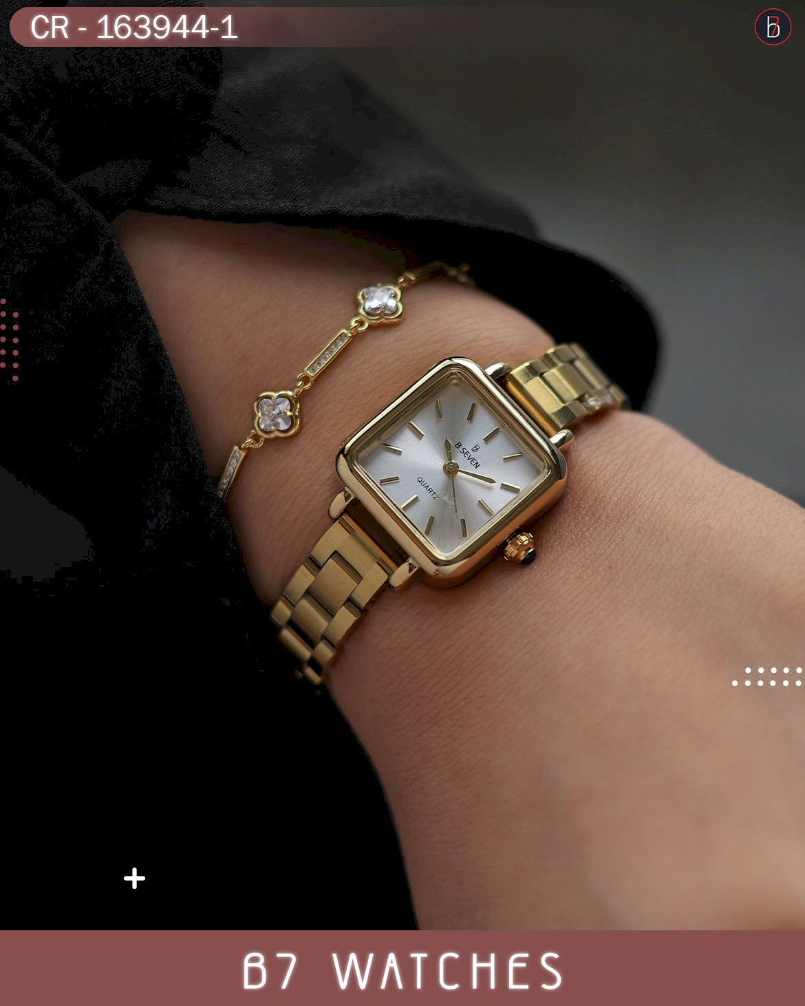 النسائية الأنيقة ألوان متعددة – الاصدار الثالث ولعشرين B7 ساعة