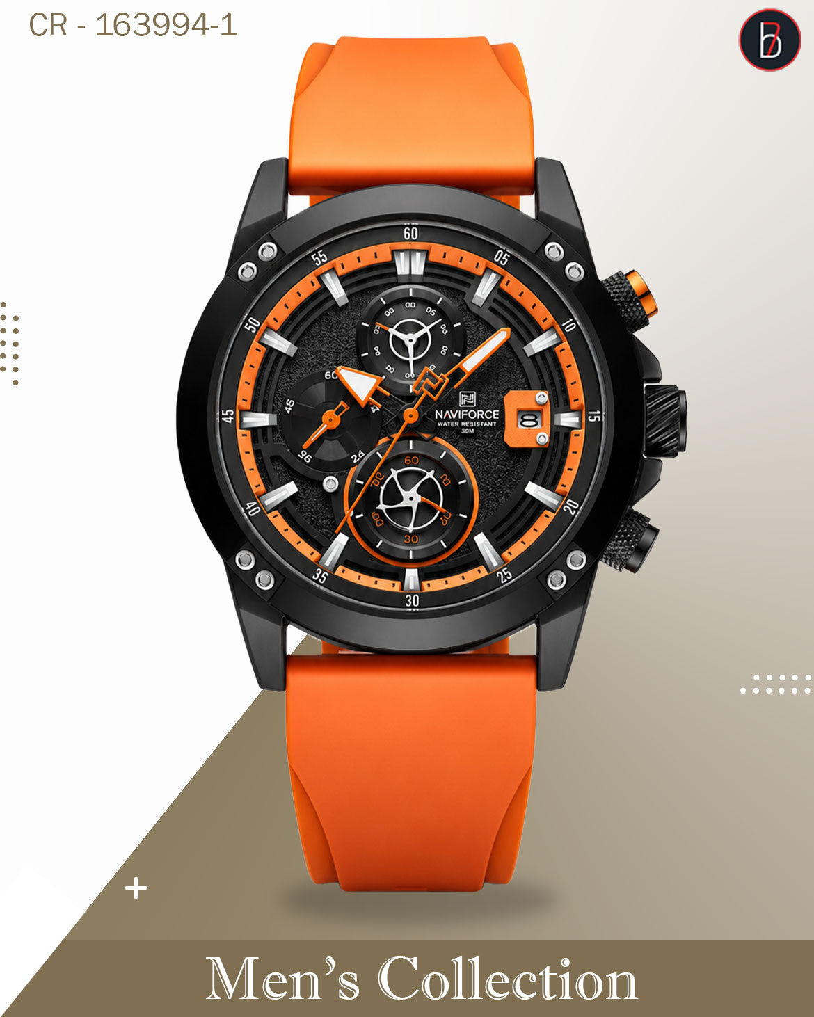 ساعة AVIFORCE NF8033 الرجالية، ساعة رياضية عصرية مقاومة للماء بسوار سيليكون، تعمل بنظام كوارتز